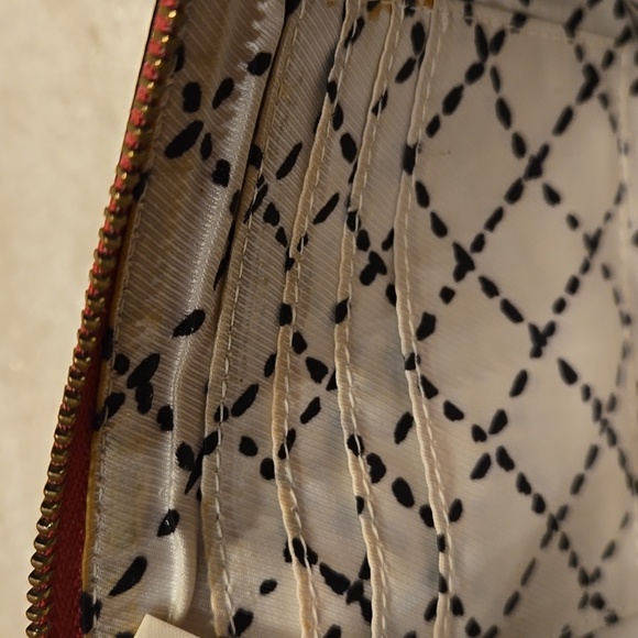 Kate Spade Hot Pink 100% Cow Leather Zipper Clutch - Picture 8 of 13